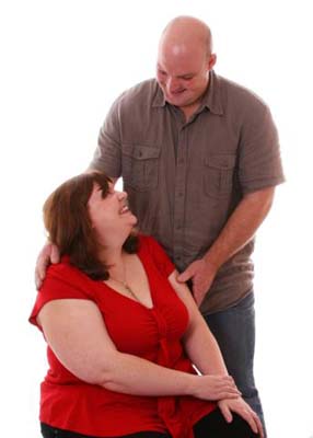 Michael and Lynda in the Studio at the Wedding preshoot